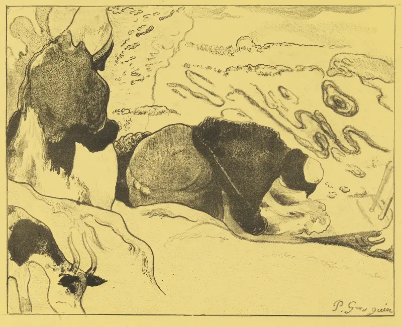 Pradleny, 1889 – Nr. 2, Paul Gauguin