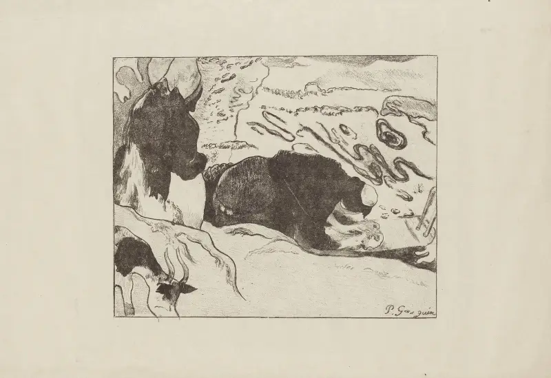 Die Wäscherinnen, 1889 – Nr. 1 von Paul Gauguin