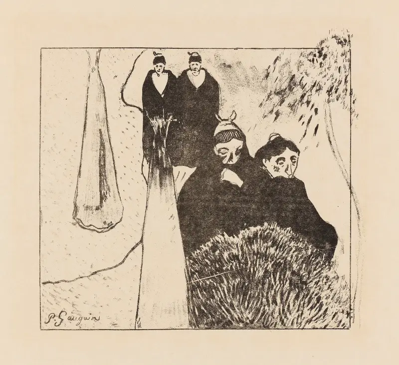 Gamla jungfrur i Arles, 1889 – nr 1 av Paul Gauguin