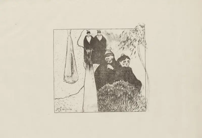 Les vieilles filles av Paul Gauguin