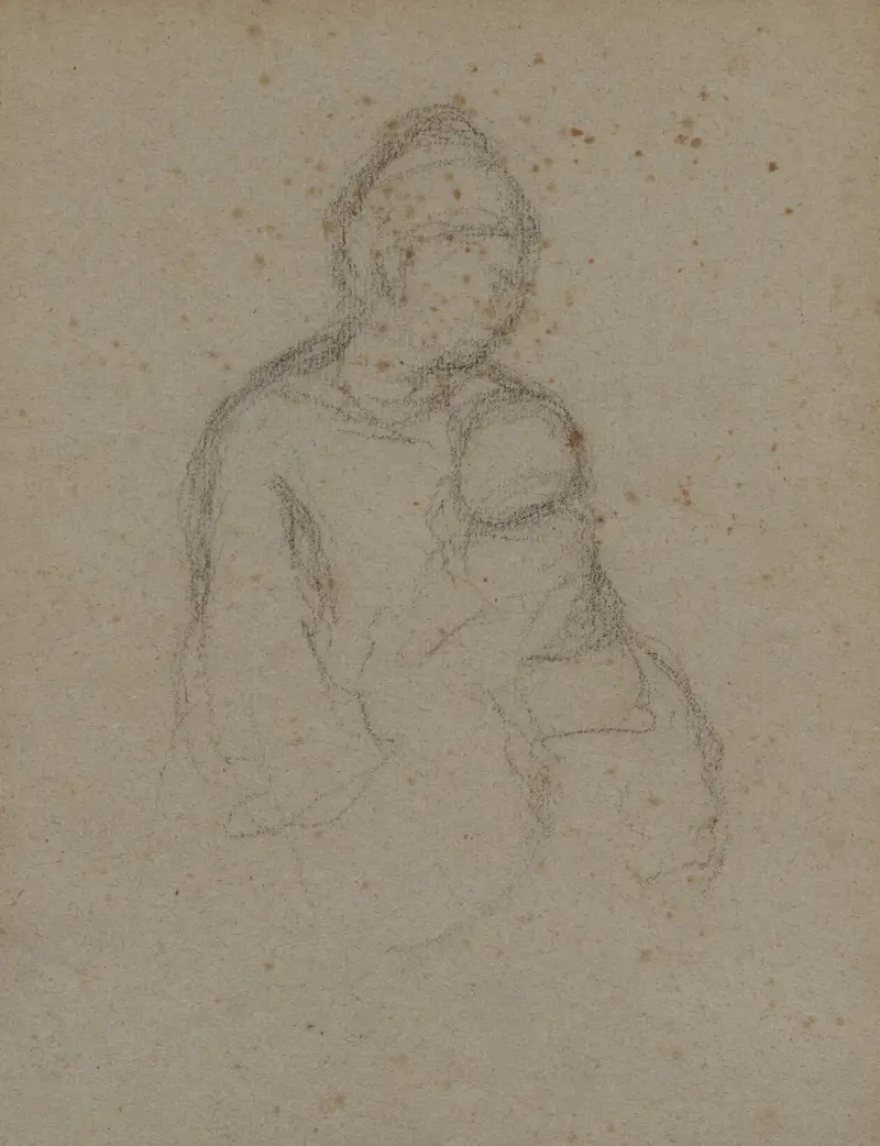 Mother and Child (recto) av Paul Gauguin