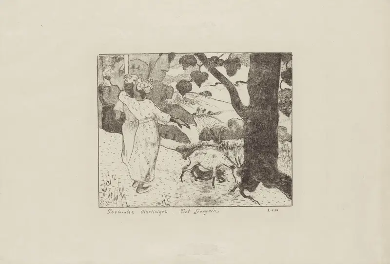 Pastorální motiv z Martiniku, Paul Gauguin