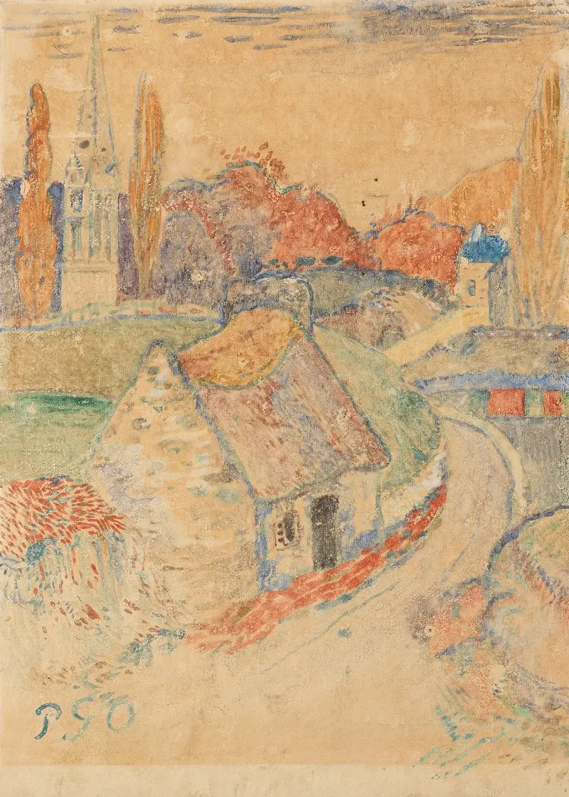 Bretonische Landschaft, 1894 von Paul Gauguin