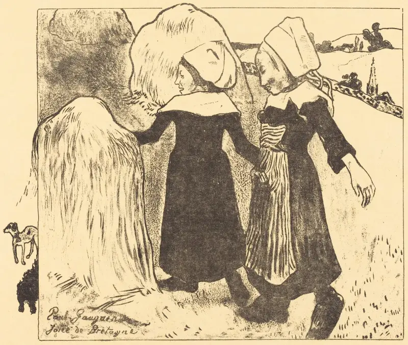 Bretagnes nöjen av Paul Gauguin
