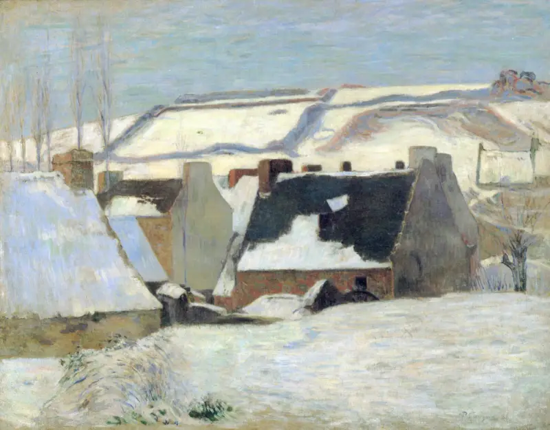 Pont-Aven w śniegu, Paul Gauguin