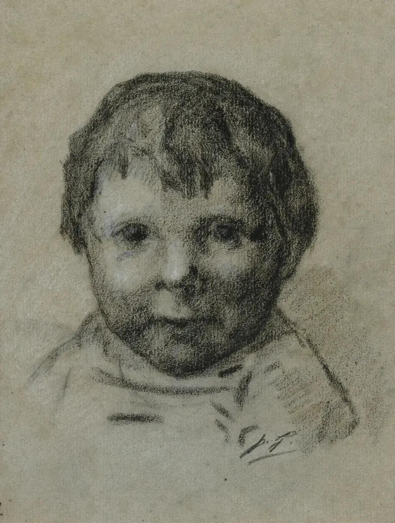 Portrait d’enfant av Paul Gauguin