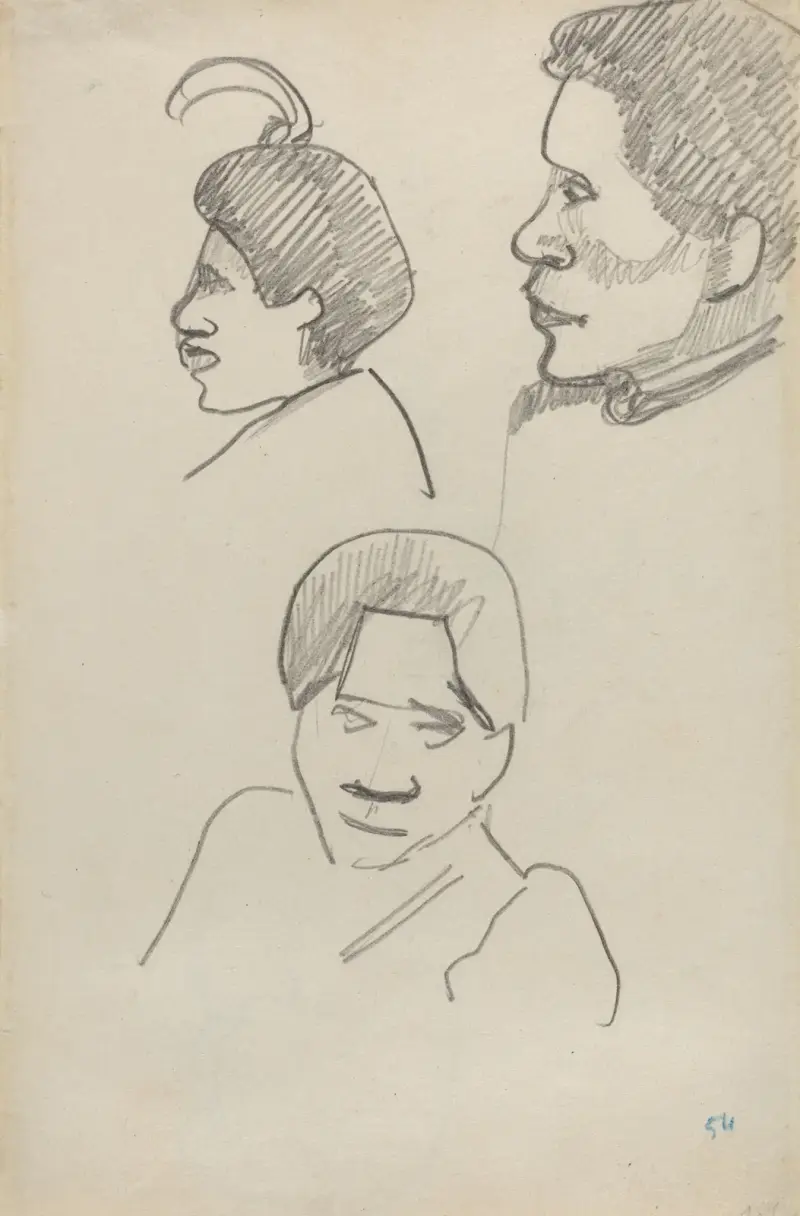 Tahitské hlavy, Paul Gauguin