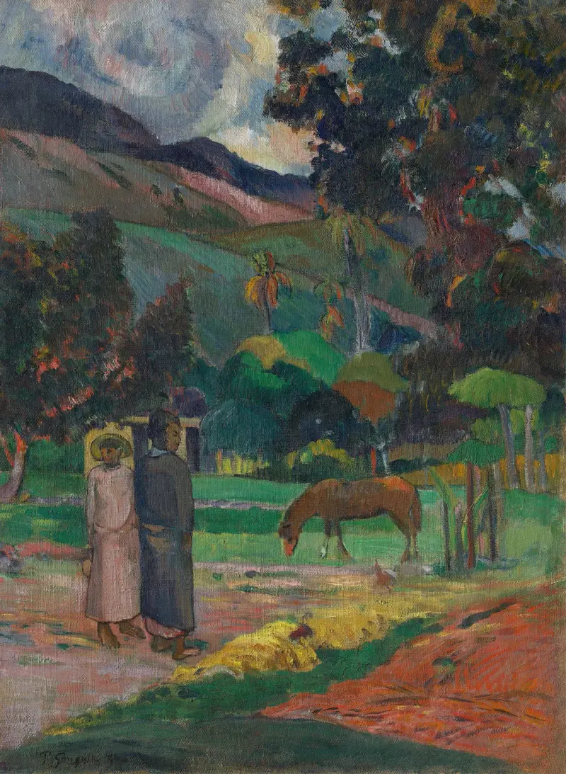 Krajobraz tahitański, 1892, Paul Gauguin
