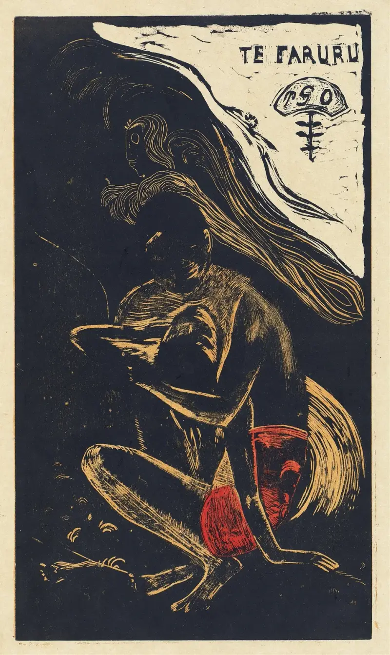 Te Faruru (They are Making Love Here) av Paul Gauguin