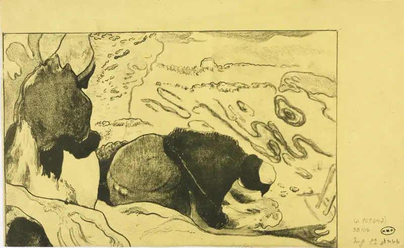 Kvinnor som tvättar kläder av Paul Gauguin