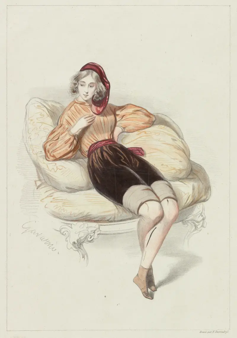 Kostiumowe druki, 1820 – Nr. 1, Paul Gavarni
