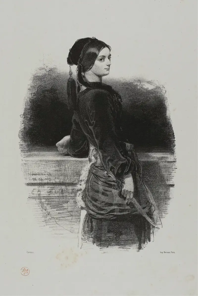Gulnare (Mlle. Waldor), Paul Gavarni