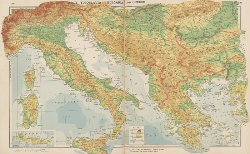 Europa – Italien, Jugoslavien, Bulgarien och Grekland av John Paul Goode