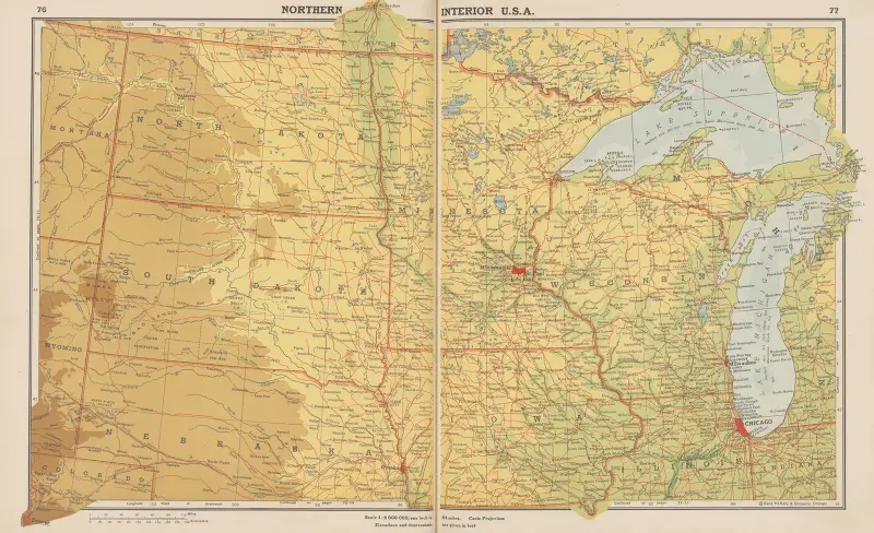 Severní vnitrozemí USA, 1943, John Paul Goode