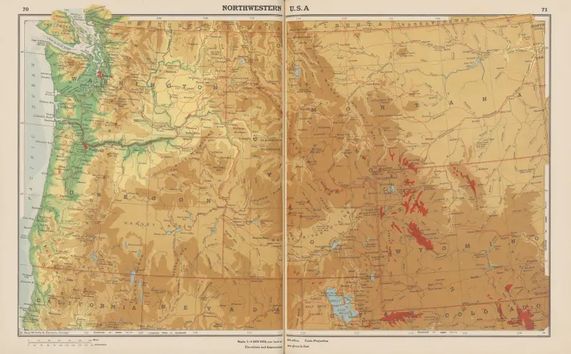 Nordwestliche USA von John Paul Goode