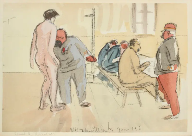 Mönstringen, 21 januari 1916 av Paul Goute