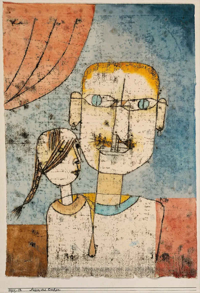 Adam and Little Eve av Paul Klee