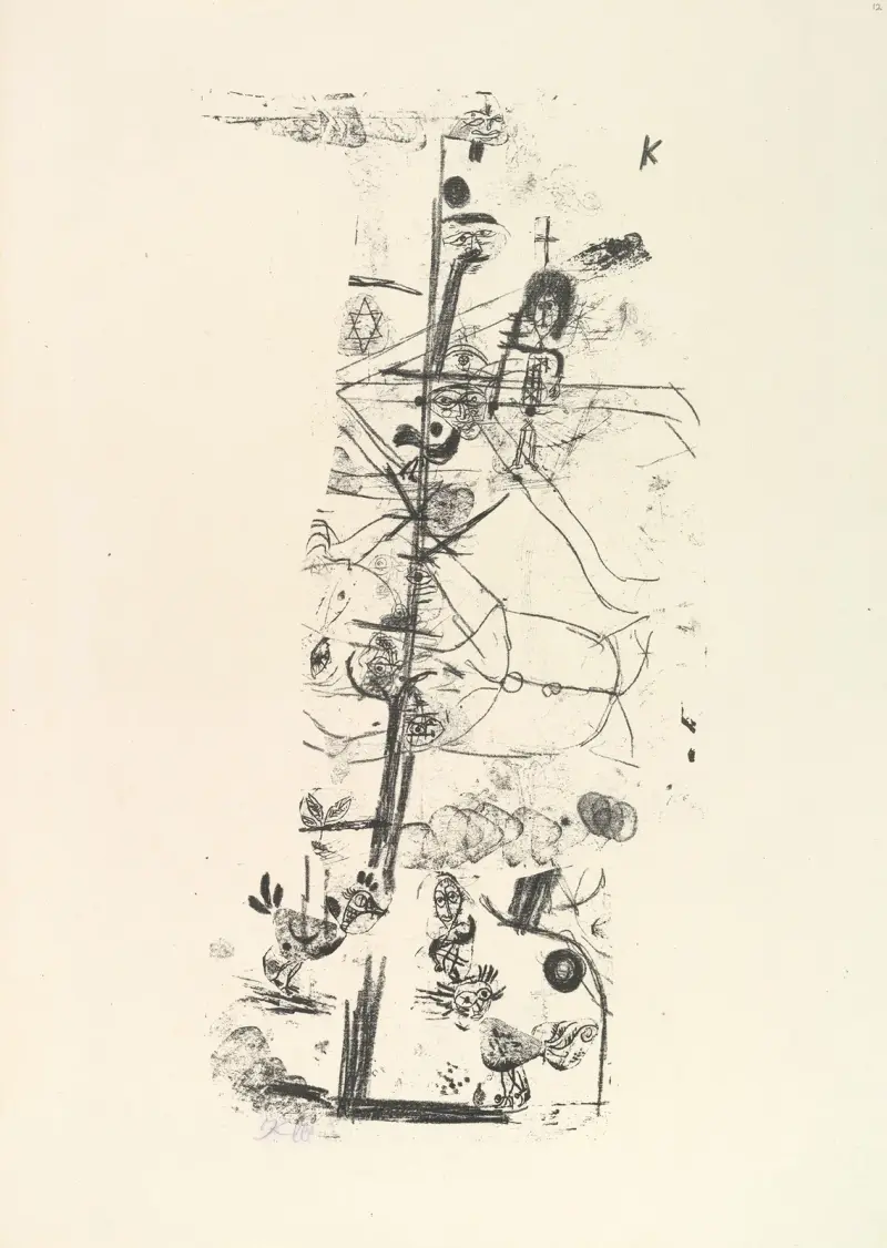 Komiczny ptak (Vogelkomödie), Paul Klee