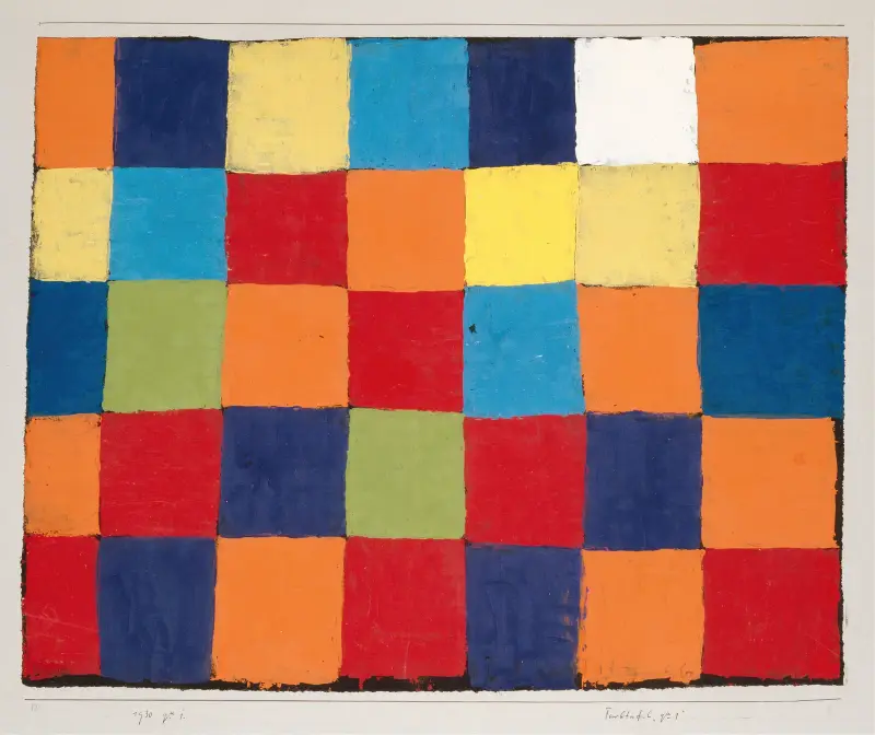 Barevná škála „Qu 1“, Paul Klee