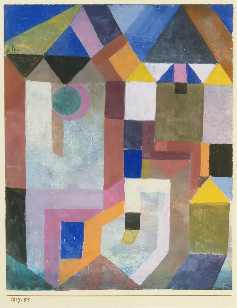 Bunte Architektur von Paul Klee