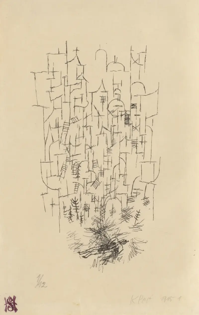 Der Tod für die Idee av Paul Klee