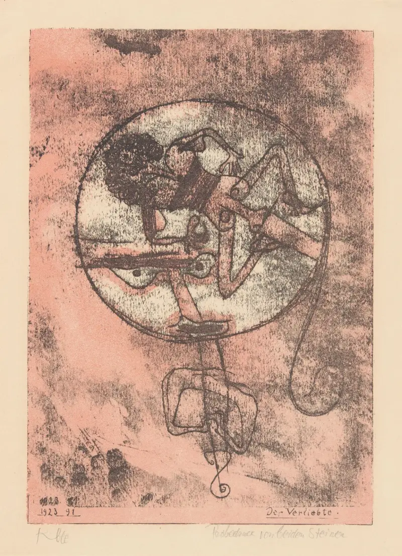 Der Verliebte, 1923 – nr 2 av Paul Klee