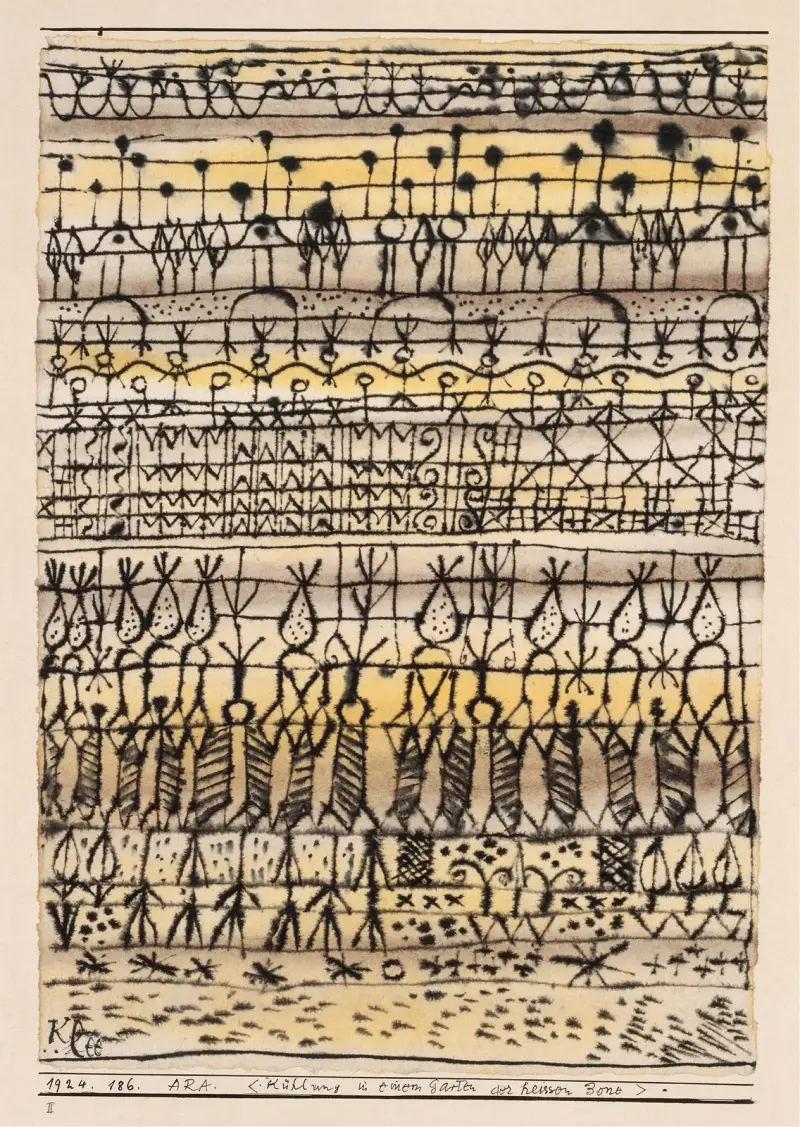 ERA. 'Svalka i en trädgård i den heta zonen' av Paul Klee