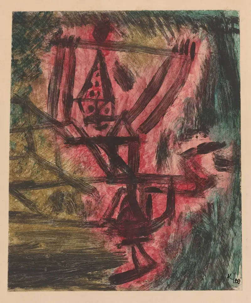 Feuer Clown I (Fire Clown) av Paul Klee