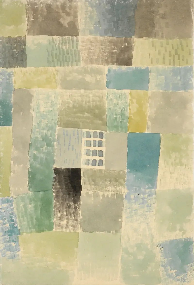 First house of a settlement av Paul Klee