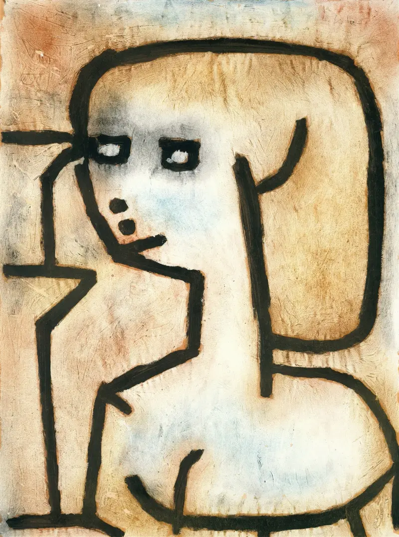 Girl in Mourning av Paul Klee