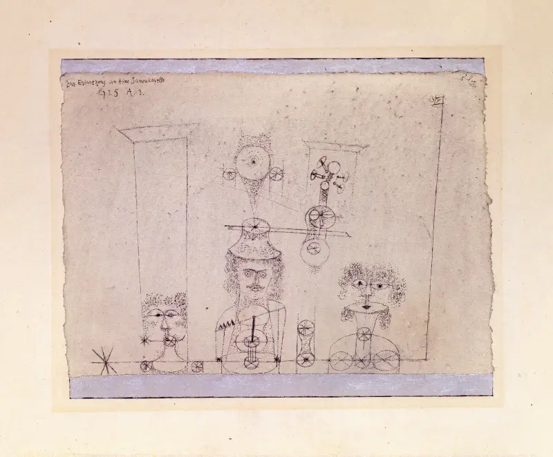 Till minne av ett flickband av Paul Klee