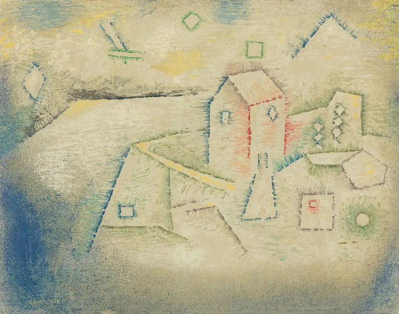 Hus på landet i norr av Paul Klee