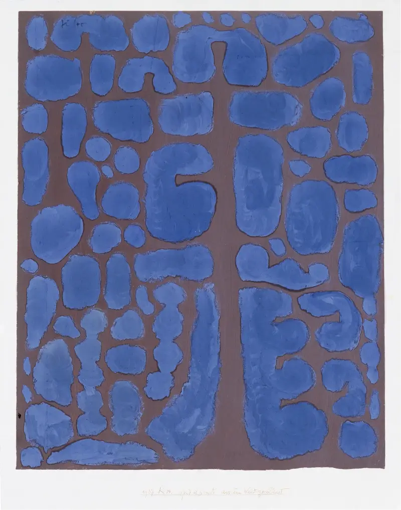 Später Abend, aus dem Wald blickend von Paul Klee