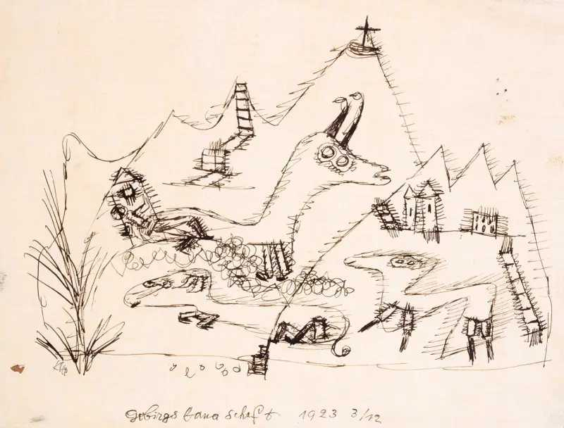 Mountain Landscape av Paul Klee