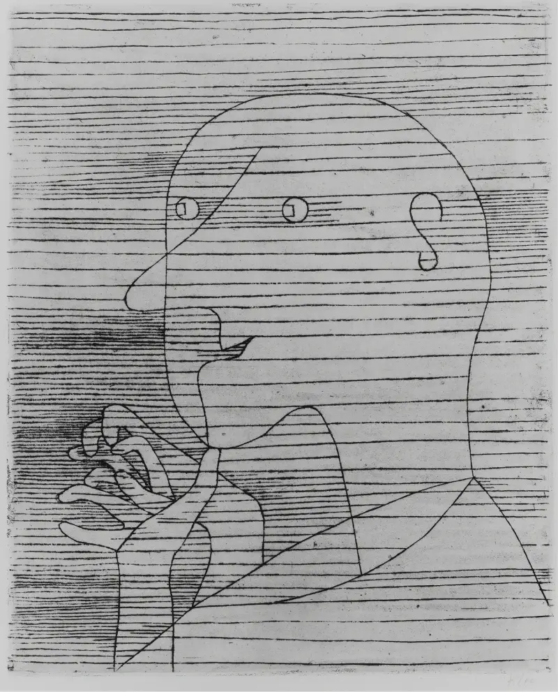 Alter Mann beim Zählen von Paul Klee