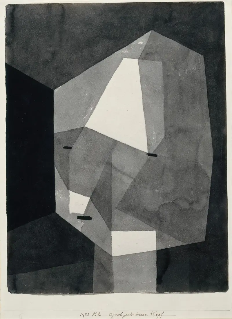 Hrubě otesaná hlava, Paul Klee
