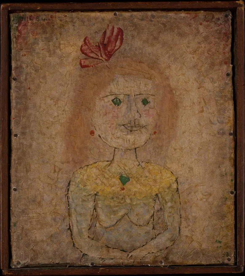 Litet porträtt av en flicka i gult, 1925 – nr 2 av Paul Klee
