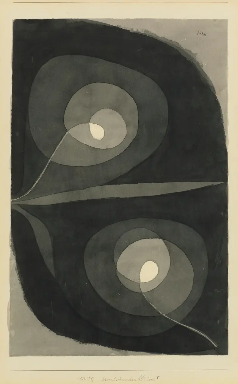 Spiralschraubenblüten I (Spiral Screw Flowers I) av Paul Klee