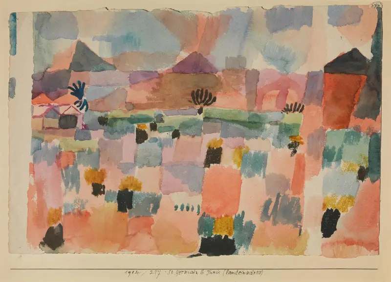St. Germain bei Tunis (landeinwärts) von Paul Klee