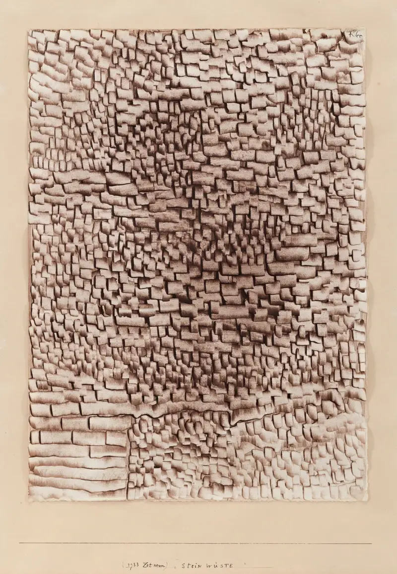 Steinwüste (Stone Desert) av Paul Klee