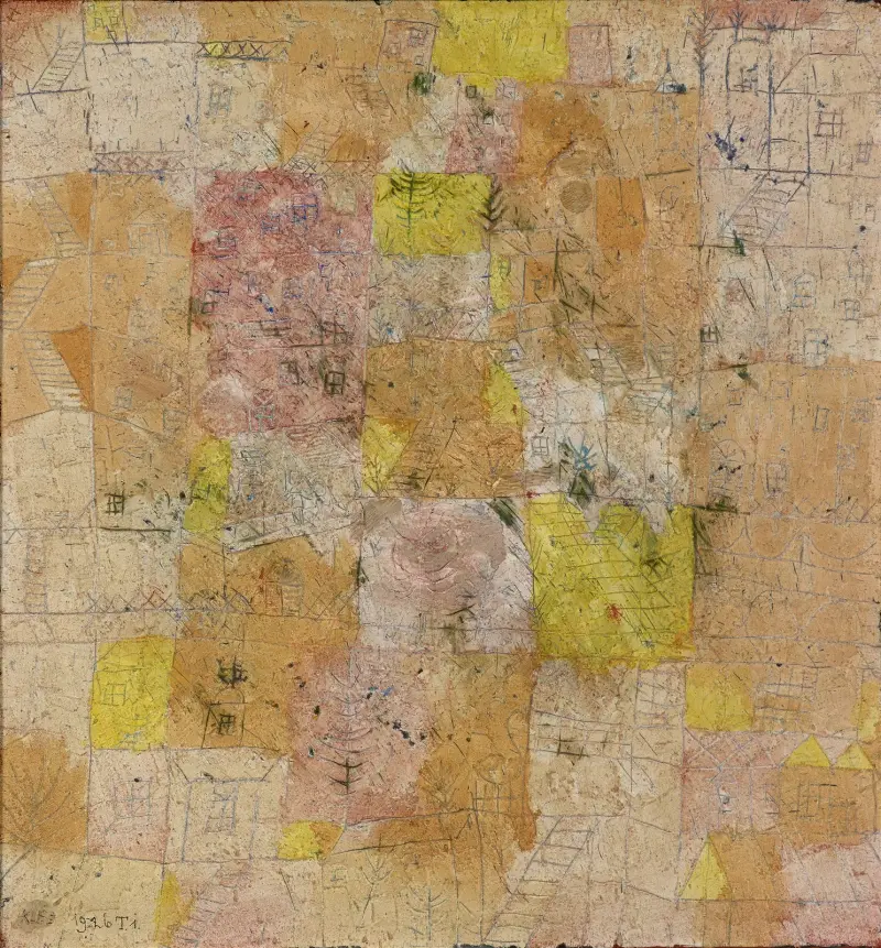 Sielanka podmiejska (Gartenstadtidyll), Paul Klee