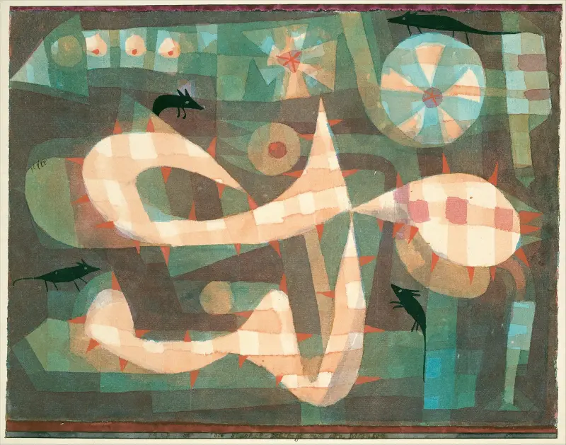 The Barbed Noose with the Mice av Paul Klee