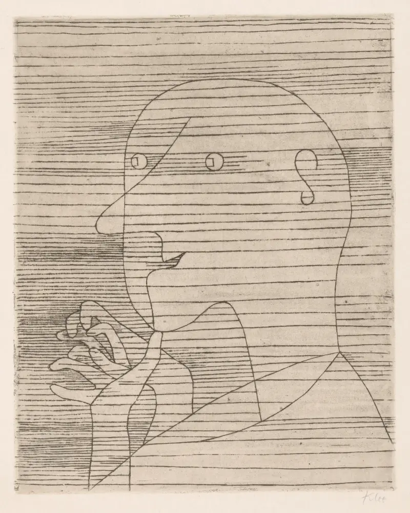 The Calculating Old Man av Paul Klee