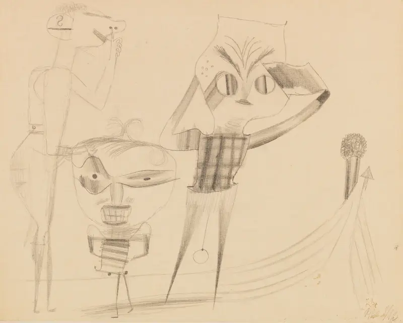 Vulgaere Komoedie av Paul Klee