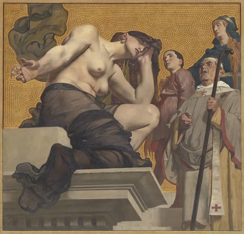 Der Genius des Schmerzes von Jean-Paul Laurens