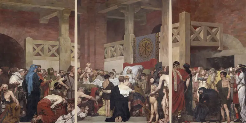 Sankta Genovevas död, 1874 – nr 3 av Jean-Paul Laurens
