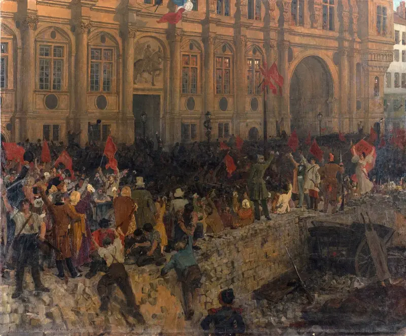 Ausrufung der Republik am 24. Februar 1848 von Jean-Paul Laurens