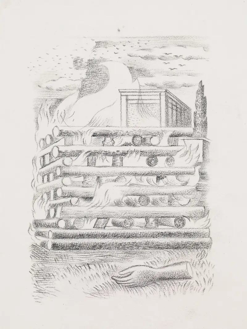 Funeral Pyre, Paul Nash