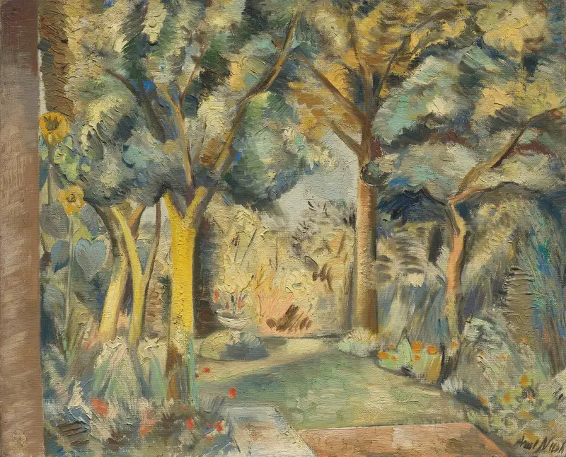 Zahrada v Meadle, Paul Nash