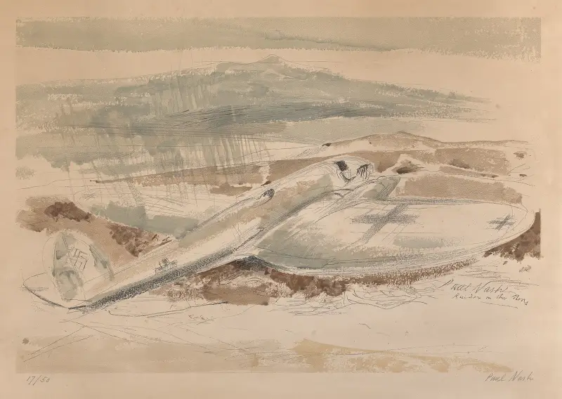 Der Reiter auf der Heide von Paul Nash